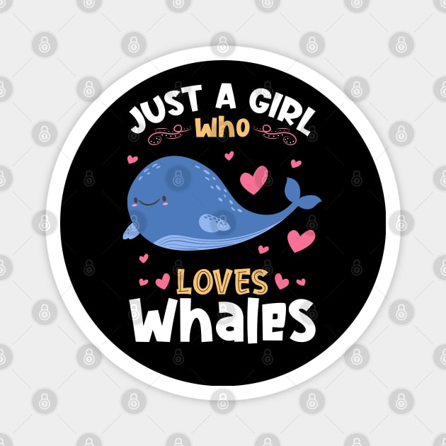 Just a Girl who Loves Whales Gift Magnet by aneisha